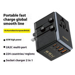 DUDAO A65Pro Universal 65W Fast Charging Travel Adapter Global Plug Converter Charger