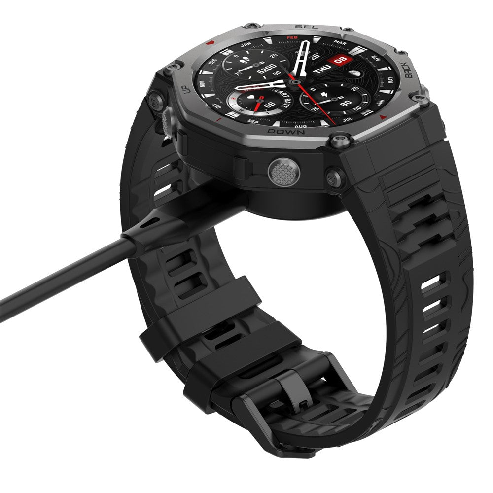 Opladningsadapter til Huami Amazfit T-Rex 3 (A2322) / Balance (A2286) USB-C Smartwatch Magnetisk Oplader