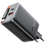 ACEFAST A111 67W GaN-oplader USB-A+Type-C-adapter med udtrækkeligt USB-C-kabel, EU-stik