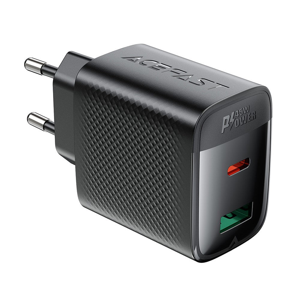 ACEFAST A106 GaN Charger PD 45W Fast Charging Dual Port USB-C USB-A Adapter