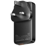 ESSAGER 65W Lynopladningsadapter USB A + Type C Dobbelte Porte Ultratynd GaN Rejseoplader