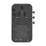 MOMAX 1-World 170W GaN PD Global Travel Wall Charger Fast Charging Adapter with USB-C Cable