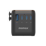MOMAX 1-World 170W GaN PD Global Travel Wall Charger Fast Charging Adapter with USB-C Cable
