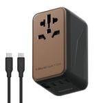 MOMAX 1-World 170W GaN PD Global Travel Wall Charger Fast Charging Adapter with USB-C Cable