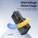 ESSAGER G535 35W Travel Charger CN / US + EU + UK + AUS Plug GaN Phone Power Adapter