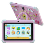 Q88 7 Inch Android 10.0 Educational Tablet for Kids with Anti Drop Case and Rotatable Kickstand,  1+16G Storage