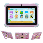 Q88 7 Inch Android 10.0 Educational Tablet for Kids with Anti Drop Case and Rotatable Kickstand,  1+16G Storage