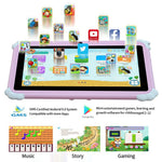 Q88 7 Inch Android 10.0 Educational Tablet for Kids with Anti Drop Case and Rotatable Kickstand,  1+16G Storage