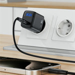 ACEFAST A115 PD 30W GaN USB-C Opladersæt med USB-C-kabel, LED-skærm, Hurtigopladeradapter, EU-stik