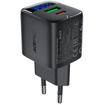ACEFAST A116 GaN-oplader PD 35W til flere enheder  Dobbeltport USB C og A med LED-display Hurtigopladningsadapter