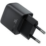 ACEFAST A116 GaN-oplader PD 35W til flere enheder  Dobbeltport USB C og A med LED-display Hurtigopladningsadapter