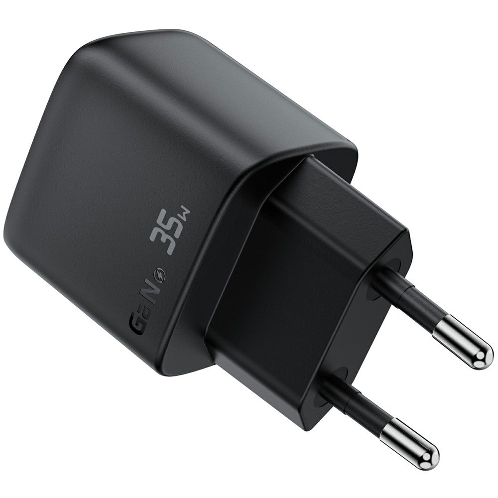 ACEFAST A116 GaN-oplader PD 35W til flere enheder  Dobbeltport USB C og A med LED-display Hurtigopladningsadapter