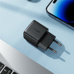 ACEFAST A116 GaN-oplader PD 35W til flere enheder  Dobbeltport USB C og A med LED-display Hurtigopladningsadapter