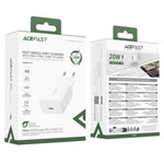 ACEFAST A130 PD 20W USB-C Charger Single Port Travel Home Fast Charging Adapter