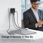 MCDODO CP-3270 MDD G5 Series 45W 3 USB-C + 2 USB-A Universal Travel Power Adapter Charger with USB-C to USB-C Cable