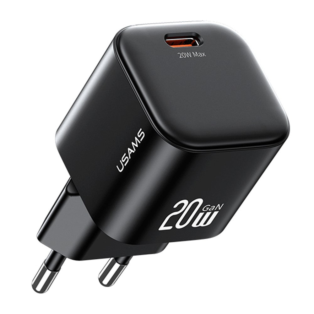 USAMS CC260 20W GaN Fast Charger Mini Power Adapter Type-C Port for Quick Charging