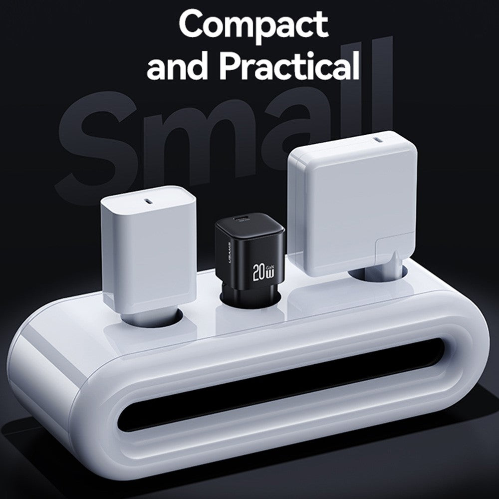 USAMS CC260 20W GaN Fast Charger Mini Power Adapter Type-C Port for Quick Charging