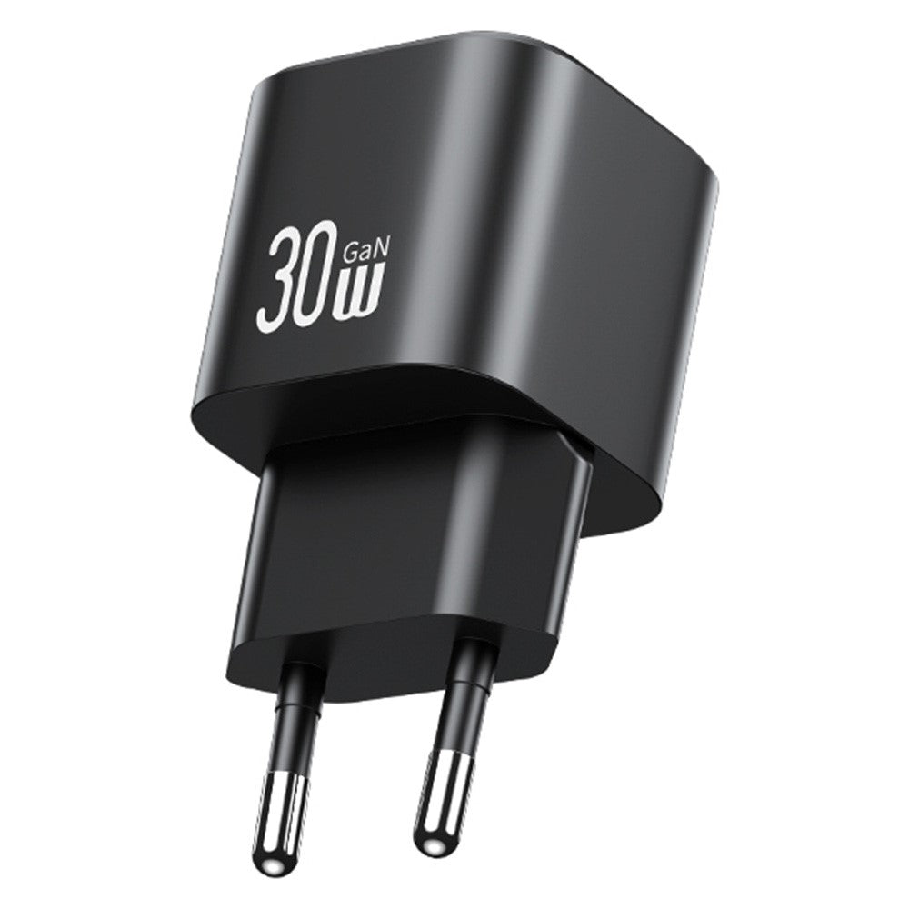 USAMS CC263 30W GaN Charger Dual Port USB-C + USB-A Fast Charging Mini Adapter for Travel / Home Use