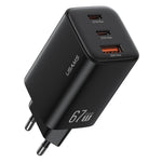 USAMS CC265 67W GaN Charger Fast Charging 3-Port USB Power Adapter