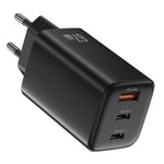 USAMS CC265 67W GaN Charger Fast Charging 3-Port USB Power Adapter