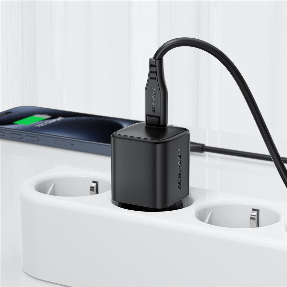 ACEFAST A117 PD 20W USB-C Fast Charger Mini GaN Power Adapter for Home / Travel Use