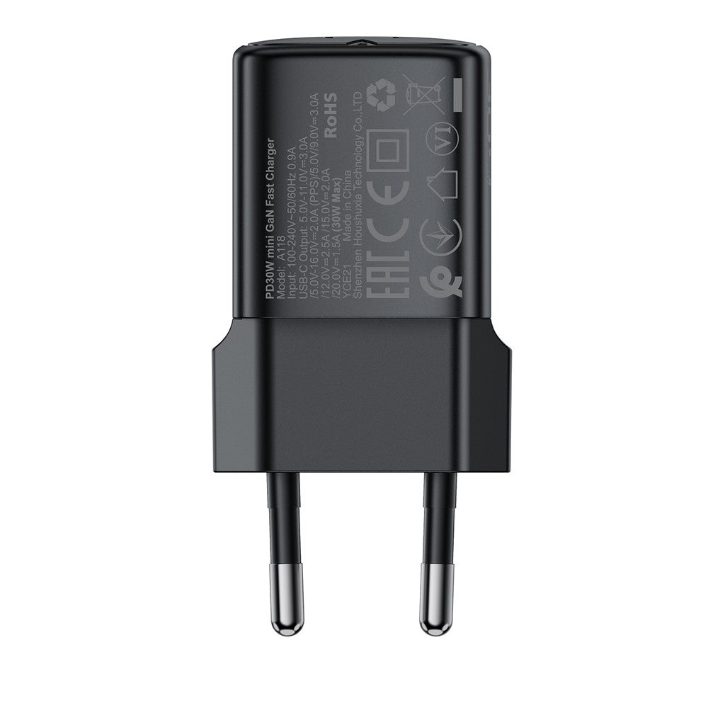ACEFAST A118 PD 30W USB-C Fast Charger Mini GaN Power Adapter Charging Block