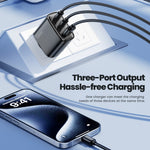 TOOCKI TCT40 40W Wall Charger 2C1A Fast Charging Multi-Port USB Power Adapter