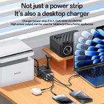 YESIDO MC38 65W GaN Power Strip USB-C USB-A Fast Charger Multi Device Charging Station