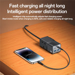 YESIDO MC38 65W GaN Power Strip USB-C USB-A Fast Charger Multi Device Charging Station