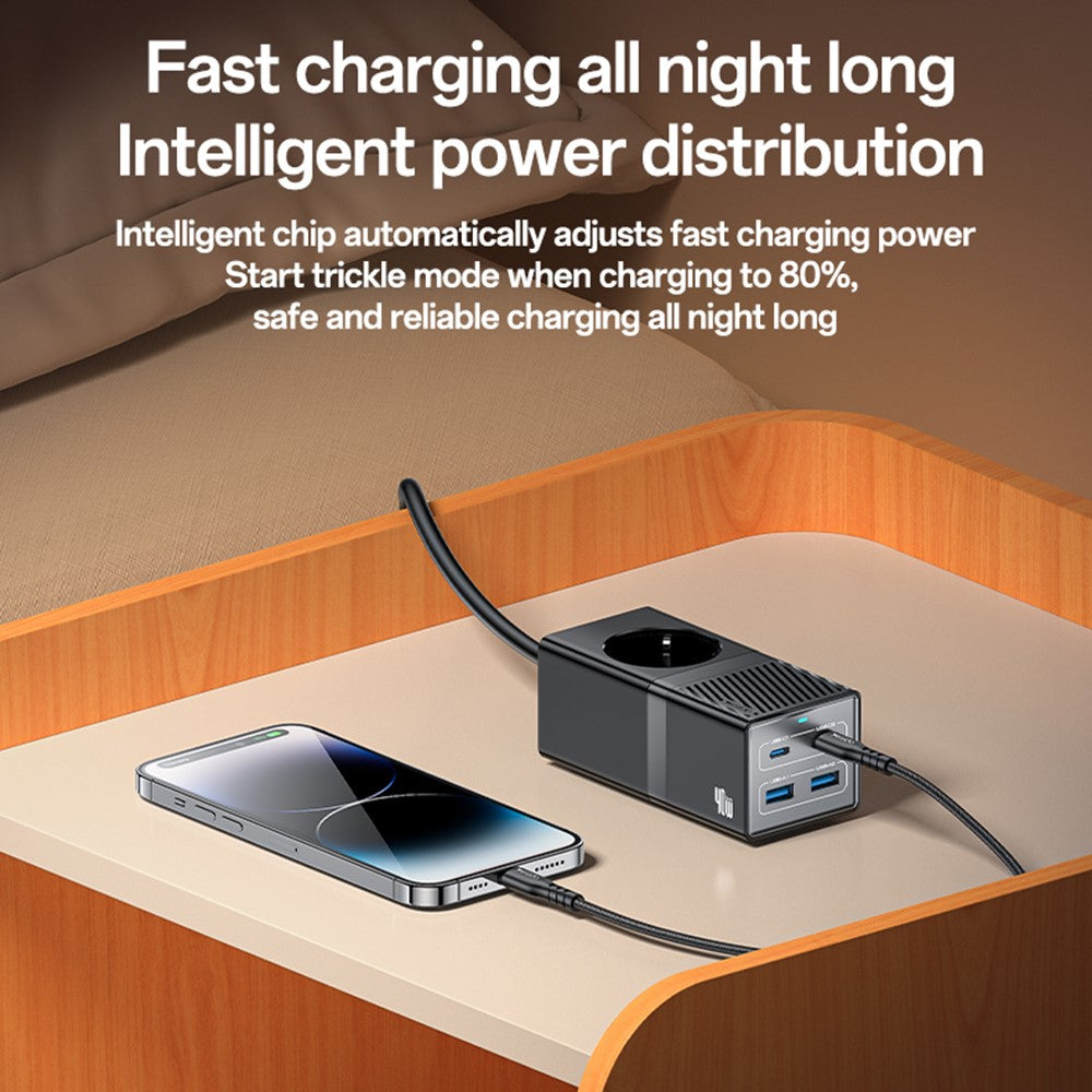 YESIDO MC35 40W GaN Power Strip USB-C USB-A Desktop Fast Charging Station