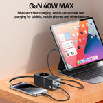 YESIDO MC35 40W GaN Power Strip USB-C USB-A Desktop Fast Charging Station