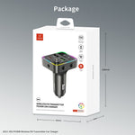 XUNDD XDCC-002 Car FM Transmitter PD 30W Type-C Dual USB Ports Charger Hands-Free Calling Adapter