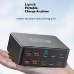 HW66 330W GaN Multi-Port Charger Digital Display PD Fast Charging Station for Phones/Tablets