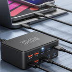 HW66 330W GaN Multi-Port Charger Digital Display PD Fast Charging Station for Phones/Tablets