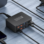 HW66 330W GaN Multi-Port Charger Digital Display PD Fast Charging Station for Phones/Tablets