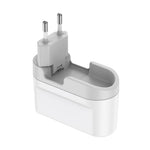 BUDI AC326TQEW 40W Travel Charger Folding 2 USB QC + 2 USB-C PD Wall Charger Multi Port Wall Charger, EU Plug