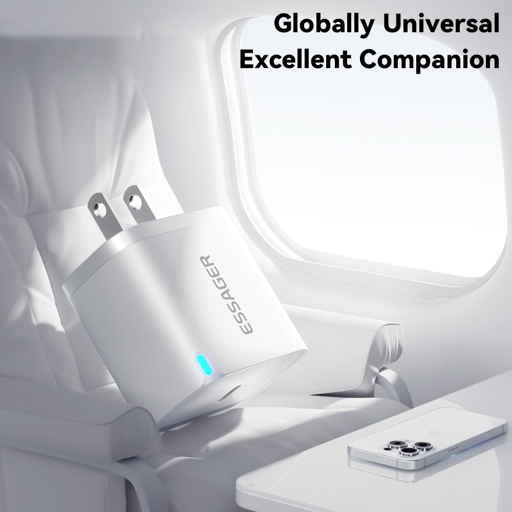 ESSAGER Max 30W USB-C Fast Charger PRO Chip Technology Power Adapter Mini Travel Charging Plug