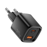 ESSAGER Max 20W Rejseoplader Dobbeltport USB A + Type C Hurtigopladning Smart Temperaturkontrol