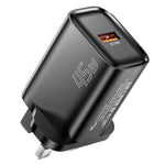 ESSAGER Max 45W USB-A Fast Charger Smart Temperature Control Power Wall Charger Adapter Portable