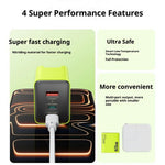 WEKOME WP-U45 65W GaN Charger Fast Charging Power Adapter with Multiple Ports
