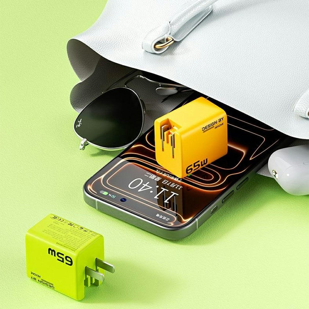 WEKOME WP-U45 65W GaN Charger Fast Charging Power Adapter with Multiple Ports