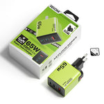 WEKOME WP-U45 65W GaN Charger Fast Charging Power Adapter with Multiple Ports