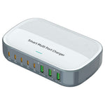 WLX-F8C 200W stationär laddningsstation 8-portars GaN USB-C PD 100W laddningsadapter för bärbara datorer/surfplattor/mobiler snabbladdningshub