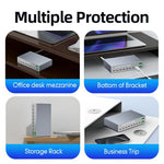 WLX-X6Y 140W Desktop Opladningsstation USB C + USB A 10 porte PD 100W GaN Hurtigopladningshub