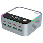 WLX-M8 120W Skrivebordsladestation 8 Porte GaN USB C PD 100W Hurtig Oplader Adapter