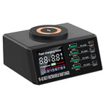 WLX-X9M 9-i-1 110W opladningsstation til skrivebord 45W PD QC USB Type C smart strømadapter med trådløs oplader