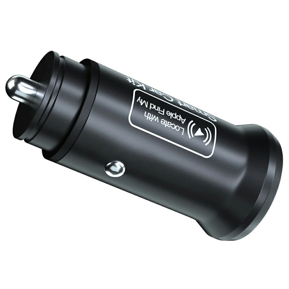 AP200 Mini Anti-Lost Car Charger USB / Type-C Cigarette Lighter Adapter for iPhone iOS
