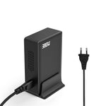 380W Digitalt Display GaN Skrivebordsladestation Type-C + USB-A 8 Porte Hurtiglader