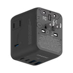 MOMAX UA27 1-World 2 Dubbel AC Mini GaN Global Adapter 35W Multiport Väggladdare Block Laddstation för Resor