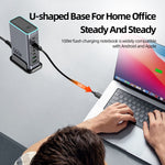 WLX-F8L USB-A + Type-C 8-Port Fast Charge Desktop Power Hub 660W GaN Charging Station